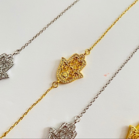 Hasma hand gold plated bracelet - Picture 2 of 3